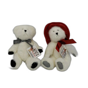 Vintage Boyds Bears The Razz Bearies Collection Jointed White Plush